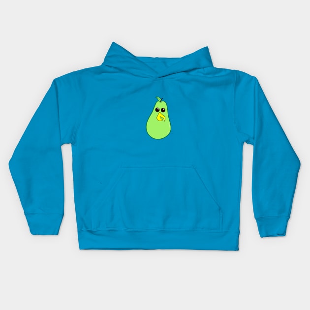 Parrot + Pear = Pearot Kids Hoodie by Jandldesigns